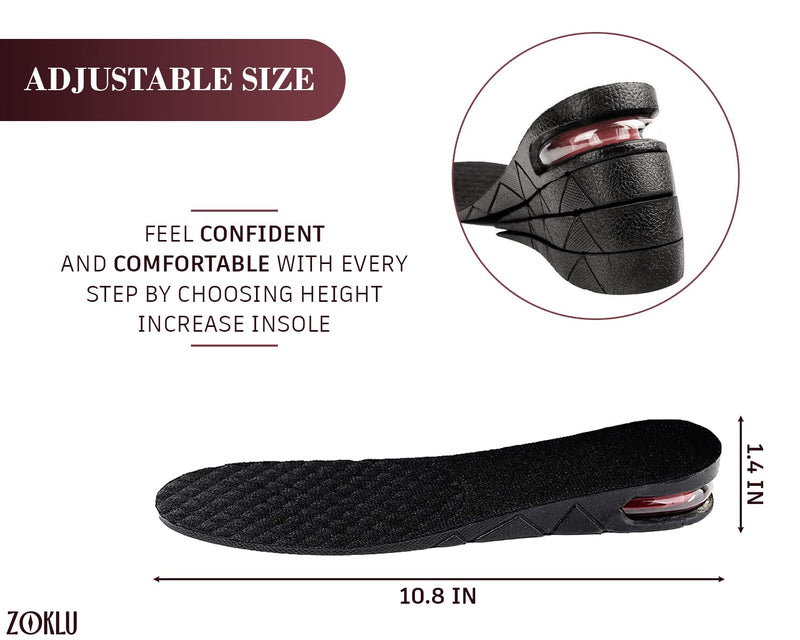 [Australia] - Height Increasing Shoe Inserts for Women - 1 Pair Orthotic Heel Lift Heel Inserts for Women Shoe Insoles Men Height Increase Elevator Shoes Flat Foot Insoles for Men Heel Cushion Insole Shoe Cushion 