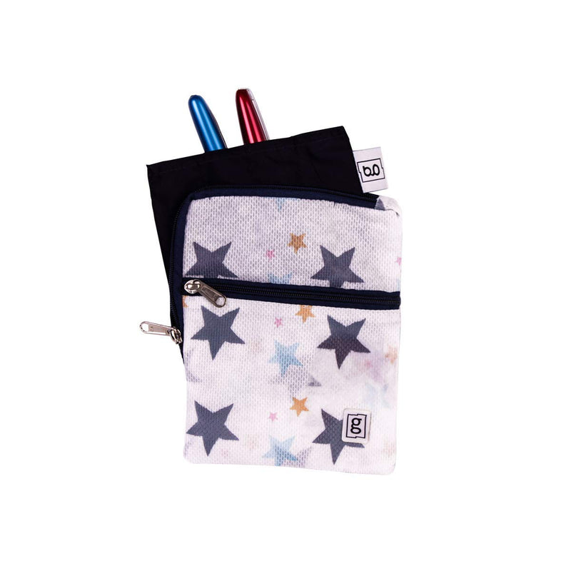 [Australia] - Glucology XXL 4 Pen Zip Pouch | Glucology Cooler Bags for 5 pens | Glucology Insulin Pen Cooler Pouch - Portable, Reusable Insulated Cooling Pack - Stars 