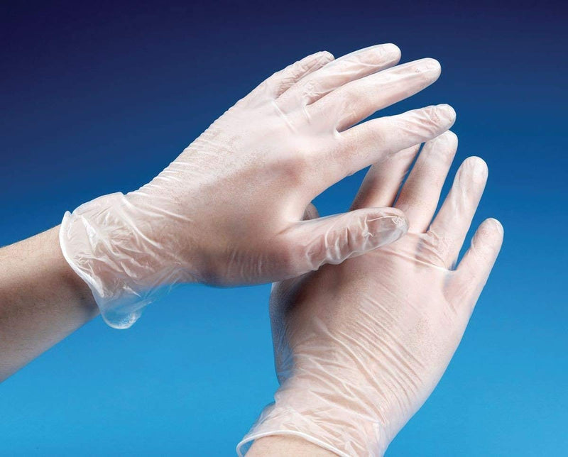 [Australia] - Strong Quality CLEAR Vinyl Powder Free MEDIUM SIZE Gloves | Pack of 100 - Latex Free - Food Safe - Ambidextrous | AQL 1.5 EN455 CLASS 1 