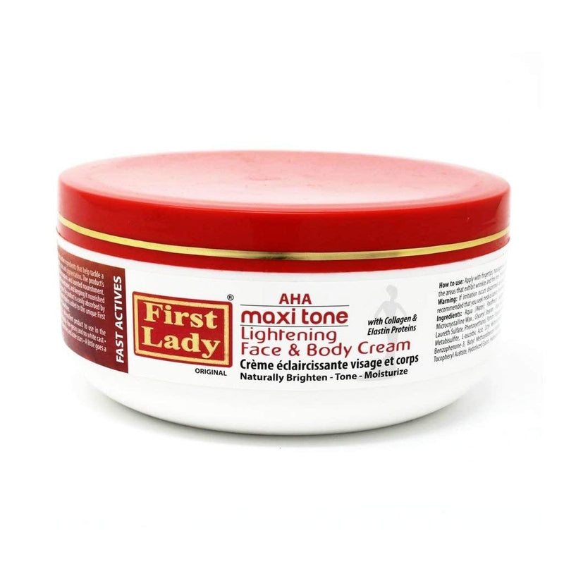 [Australia] - First Lady Premium AHA Maxi Tone Skin Lightening Face & Body Cream 500g - with Collagen & Elastin Proteins 