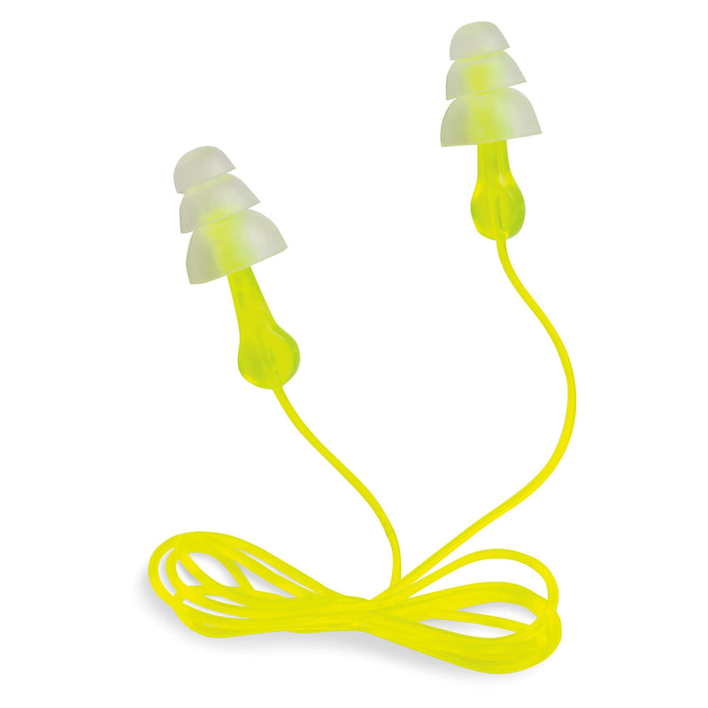 [Australia] - Peltor Sport Tri-Flange Corded Reusable Earplugs, 3-Pair Per Pack 3 Pair 