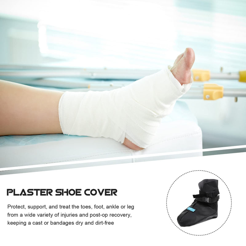 [Australia] - Milisten Walking Brace Cover for Orthopedic Boot, Weather Cover Waterproof Walker Boot Cover Medical Air Walker Boot Foot Cast Cover for Ankle Fracture L 