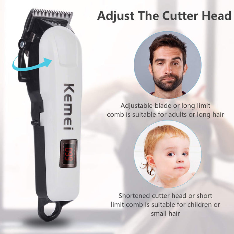 [Australia] - F.lashes Cordless Hair Clipper Hair Cutting Kit Rechargeable Low-Noise Household Hair Trimmer for Men 