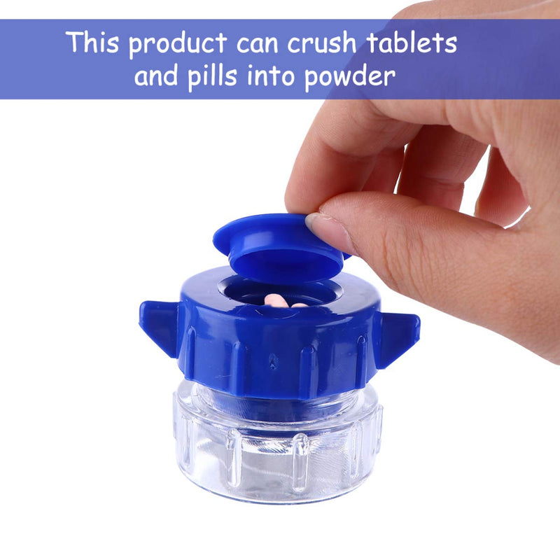 [Australia] - MILISTEN 1pcs Ultra Pills Crushers, Professional and Domestic Pills Pulverizer, with Built-in Pillbox, for Elderly Persons, Children, Pets 