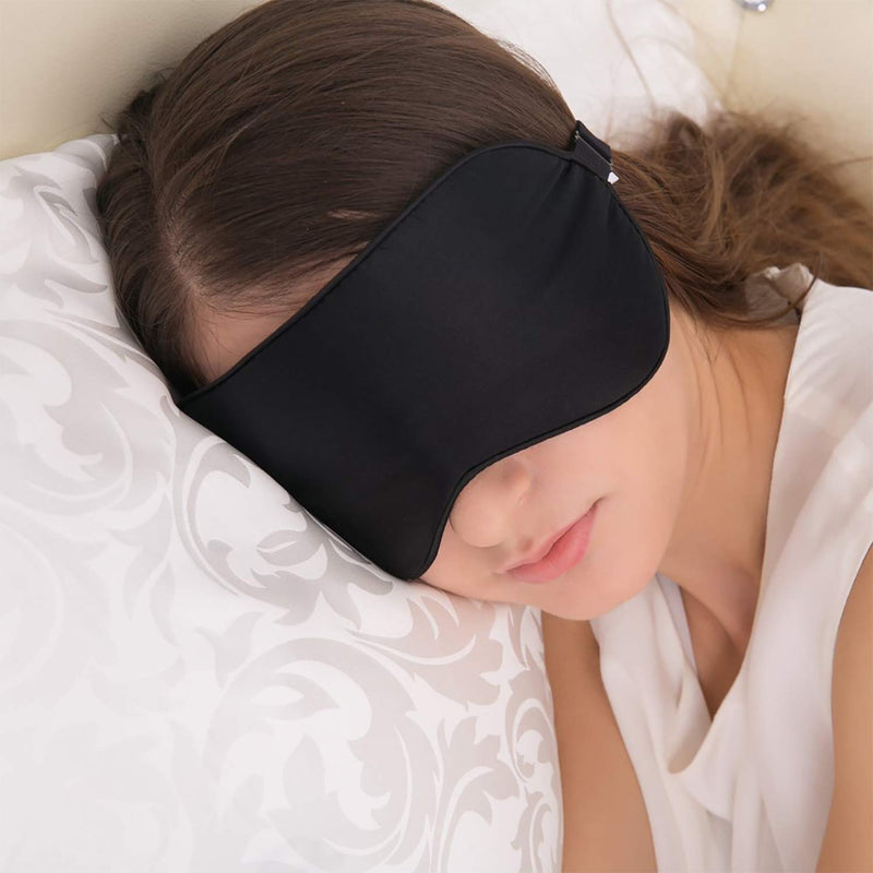 [Australia] - JEFlex Natural Silk Sleep Mask Blindfold, Super-Smooth Eye Mask 