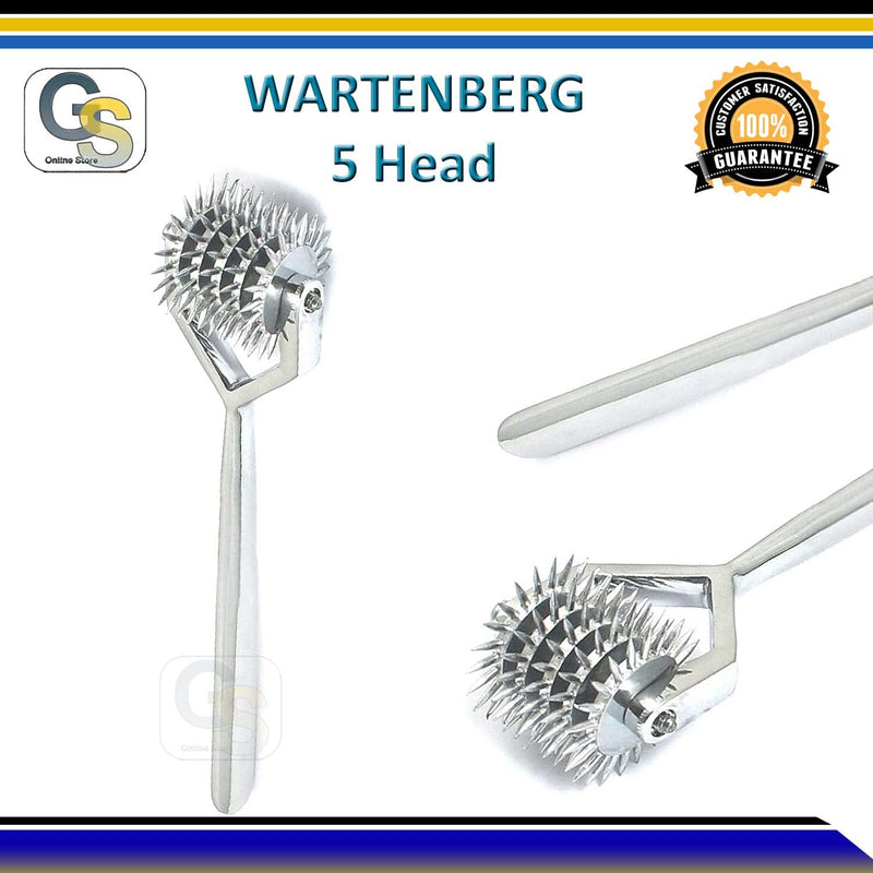 [Australia] - WARTENBERG NEUROLOGICAL PIN Wheel 5 Head Diagnostic G.S Instruments 