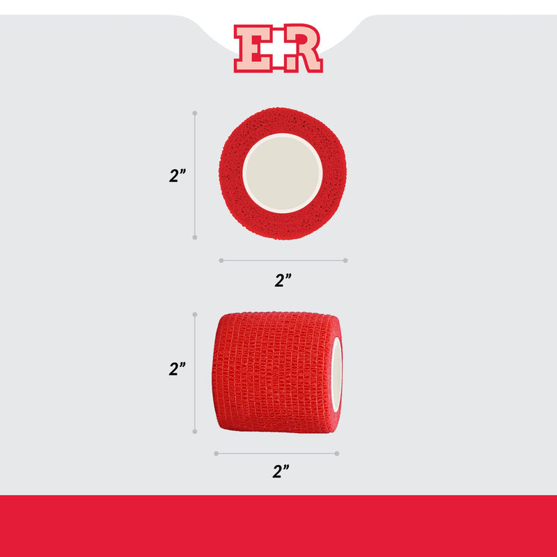 [Australia] - Ever Ready First Aid Self Adherent Cohesive Bandages 2" x 5 Yards - 6 Count, Rainbow Colors 