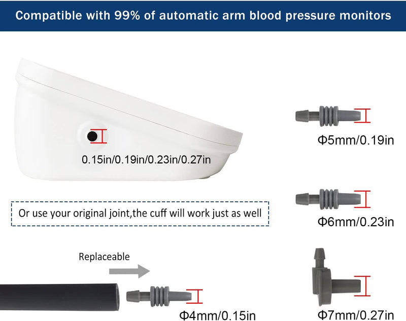 [Australia] - Small Blood Pressure Cuff, ELERA Replacement Small Cuff Applicable for 5.9”-9.5” (15-24CM) Small Arm, Cuff Only BP Machine Not Included Small（Pack of 1） 