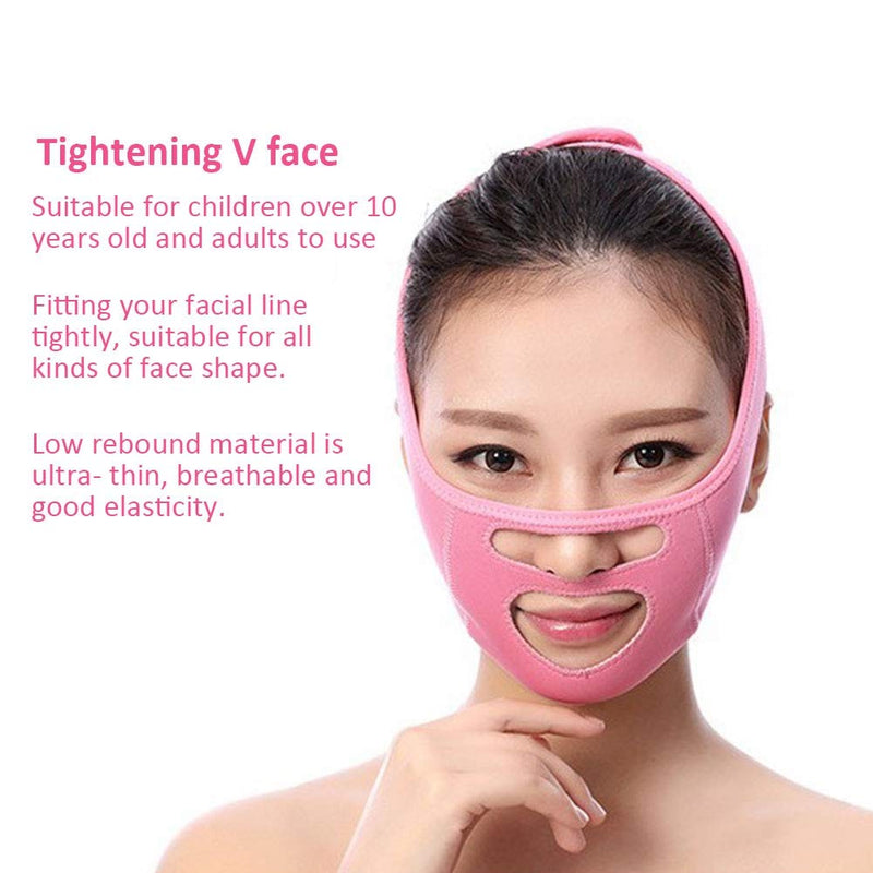 [Australia] - Face Slimming Mask for Women, Facial Slimming Lifting Mask, Anti Wrinkle Lift V Face Lifting Belt Band, Smooth Correction Belt 