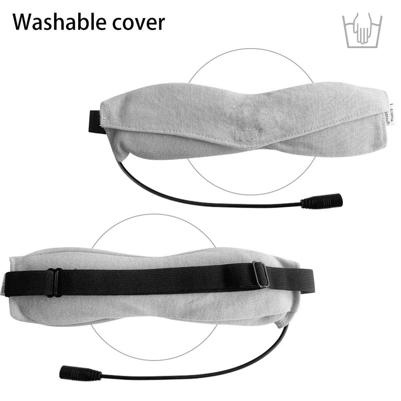 [Australia] - Aroma Season Heated Eye Mask, For Stye Blepharitis Moist Treatment with Flaxseed, Warm Therapy to Unclog glands, Relieve Dry Eye Syndrome, Chalazion, Stye, MGD and Blepharitis (Grey) 