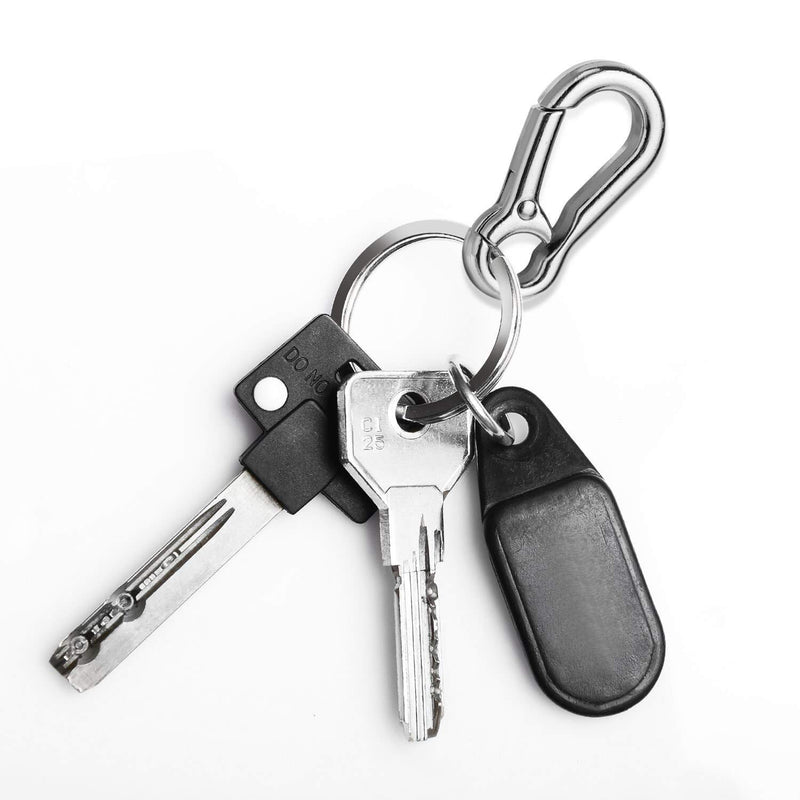 [Australia] - Keychain Clip with Key Ring, Cridoz 4pcs Key Chain Clip Hook with 16Pcs Key Rings for Car Keys, Dog Tag and Key Chain (Assorted Sizes) 