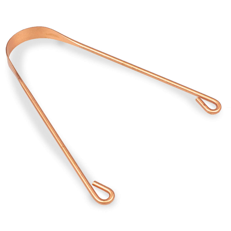[Australia] - Myga RY1185 Copper Tongue Scraper - Naturally Anti-Micobial - Ayurveda Tongue Cleaner and Helps Cure Bad Breath, Prevents Oral Health Diseases 