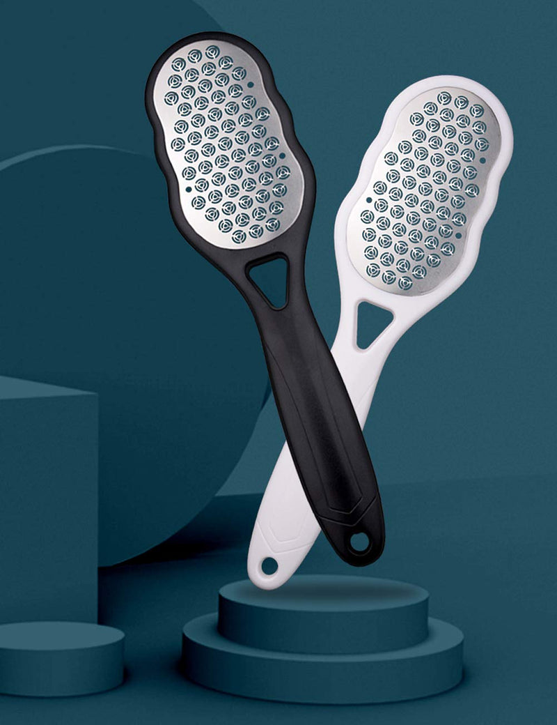 [Australia] - Foot Rasp File and Callus Remover - Foot Care Pedicure Tool to Remove Hard Skin Foot Scrubber, Can Be Used on Both Wet and Dry Feet, Surgical Grade Stainless Steel File, Black 