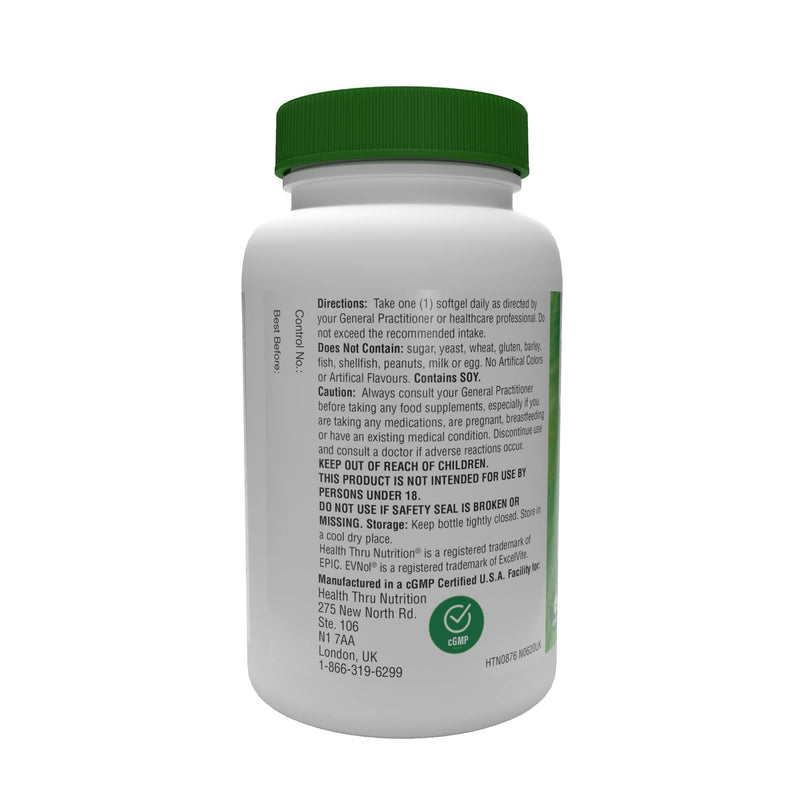 [Australia] - Tocospan Vitamin-E (feat. EVNOL� Tocotrienols) 400 IU Full Spectrum Tocotrienols and Tocopherols Complex (8 Natural Forms of Vitamin E ) 60 softgels (60) 
