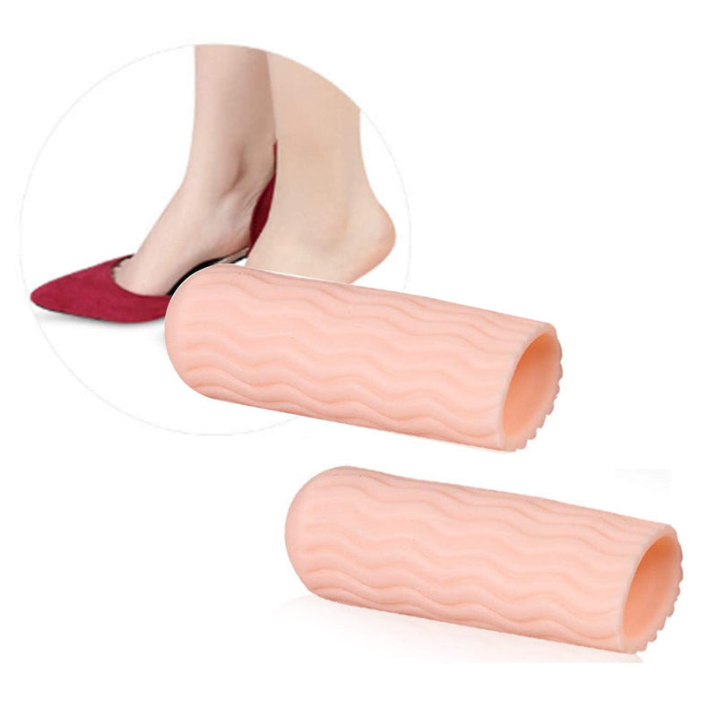 [Australia] - 10 Pcs Silicone Toe Protectors, Toe Sleeves Callus Cushion Gel Toe Caps for Blisters, Corns, Toe Cracking, Pain Relief and Reduce Friction 