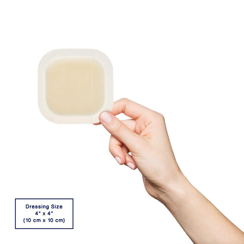 [Australia] - MedVance TM Hydrocolloid – Bordered Hydrocolloid Adhesive Dressing, 10 cm x 10 cm Box of 5 DRESSINGS 5 Count (Pack of 1) 