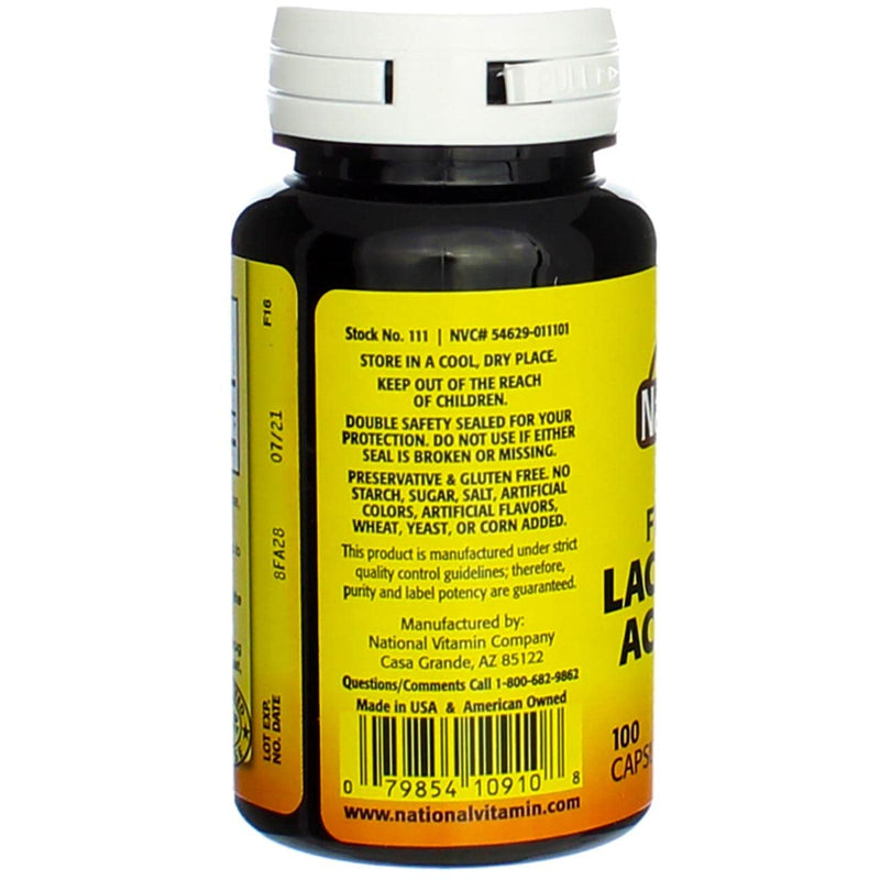 [Australia] - Freeze Dried Lactobacillus Acidophilus 100 Caps 100 Count (Pack of 1) 