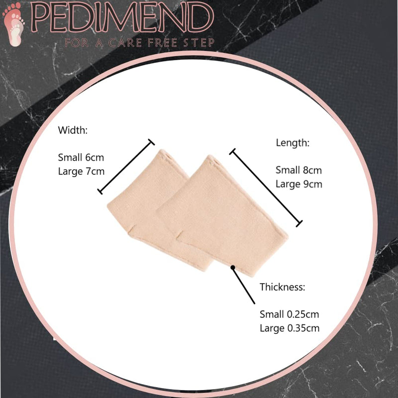 [Australia] - Metatarsal Pads for Women and Men Ball of Foot Cushion - Gel Sleeves Cushions Pad - Fabric Soft Socks for Supports Feet Pain Relief PEDIMEND (Small (UK 3-6)) Small (UK 3-6) 