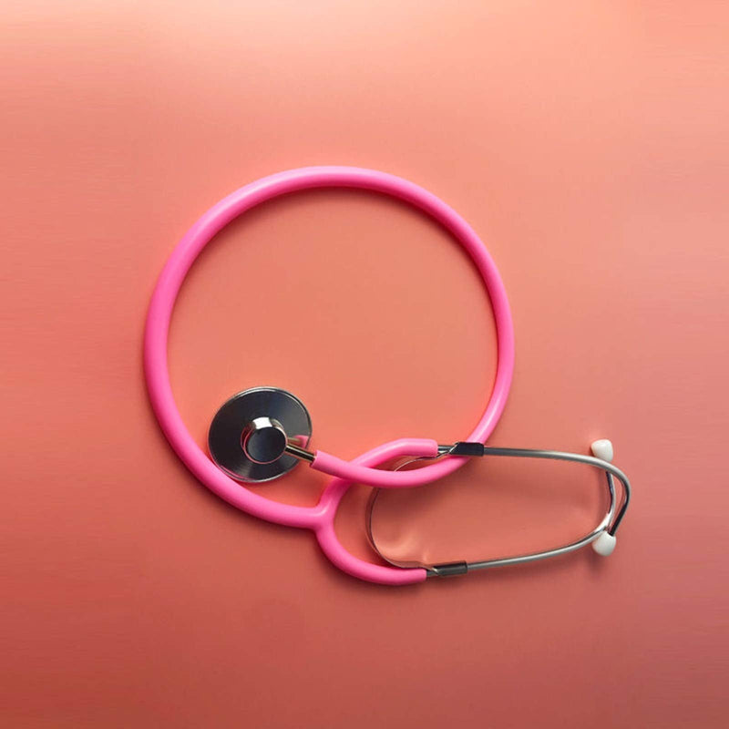 [Australia] - MorTime Dual Head Stethoscope, Real Working Stethoscope for Kids Cosplay, Educational Equipment, Pink (1 pc) 