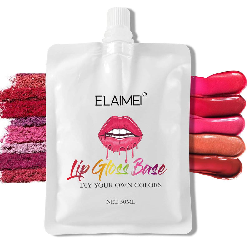 [Australia] - Moisturize Lip Gloss Base, Clear Base Lip Gloss, Lip Gloss Base Oil Material Lip Makeup Primers, Non-Stick Lipstick Primer for DIY Handmade Lip Balms Lip Gloss (50ML) 