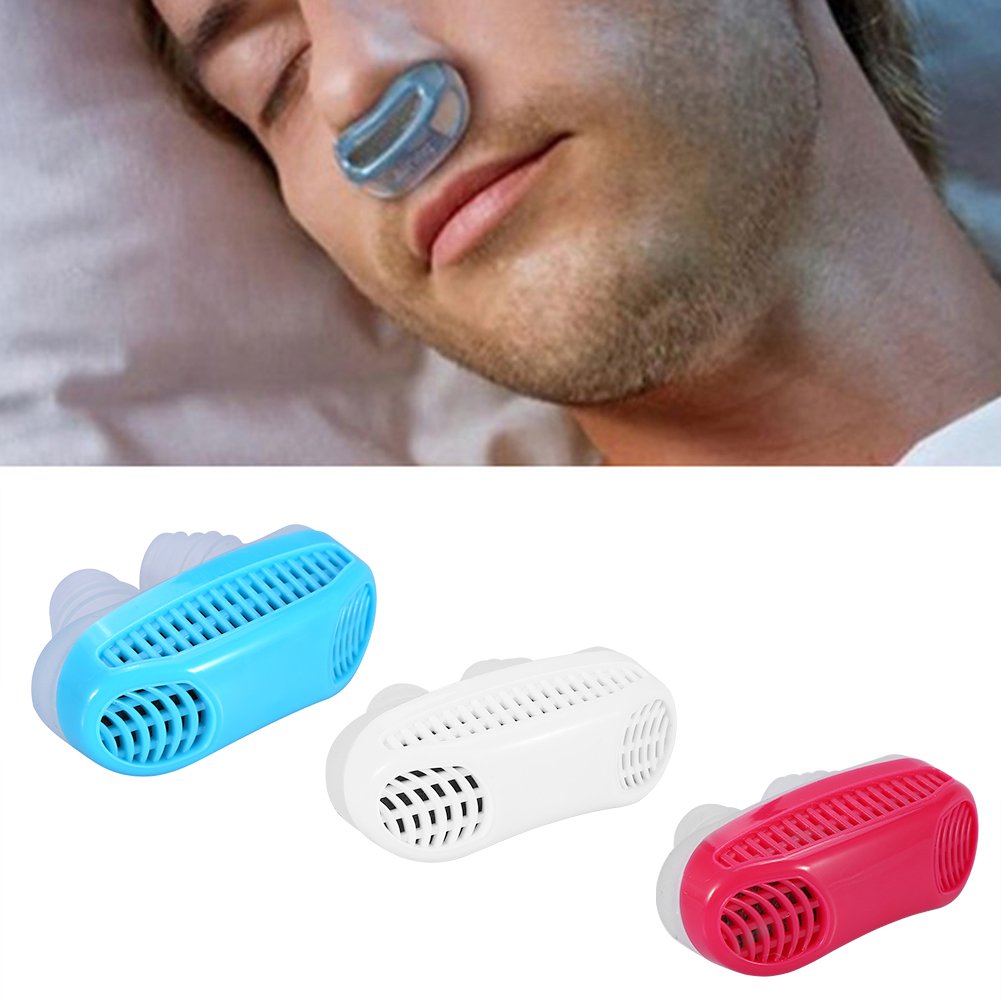 [Australia] - Anti Snoring Devices, Snoring Solution Nose Vent Clip Air Purifier for Men and Women Snoring aid Ease Breathing Comfortable Sleeping (Blue) 
