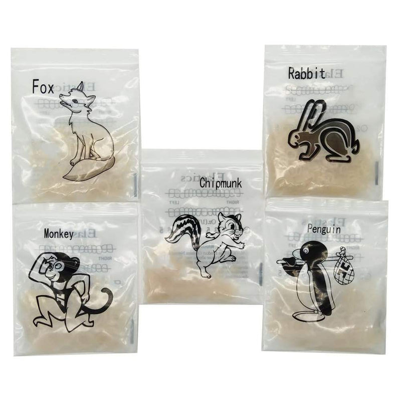 [Australia] - Angzhili 2 Packs Dental Elastic Rubber Bands Orthodontic Elastics Braces Teeth Gap (Rabbit 3/16") Rabbit 3/16" 