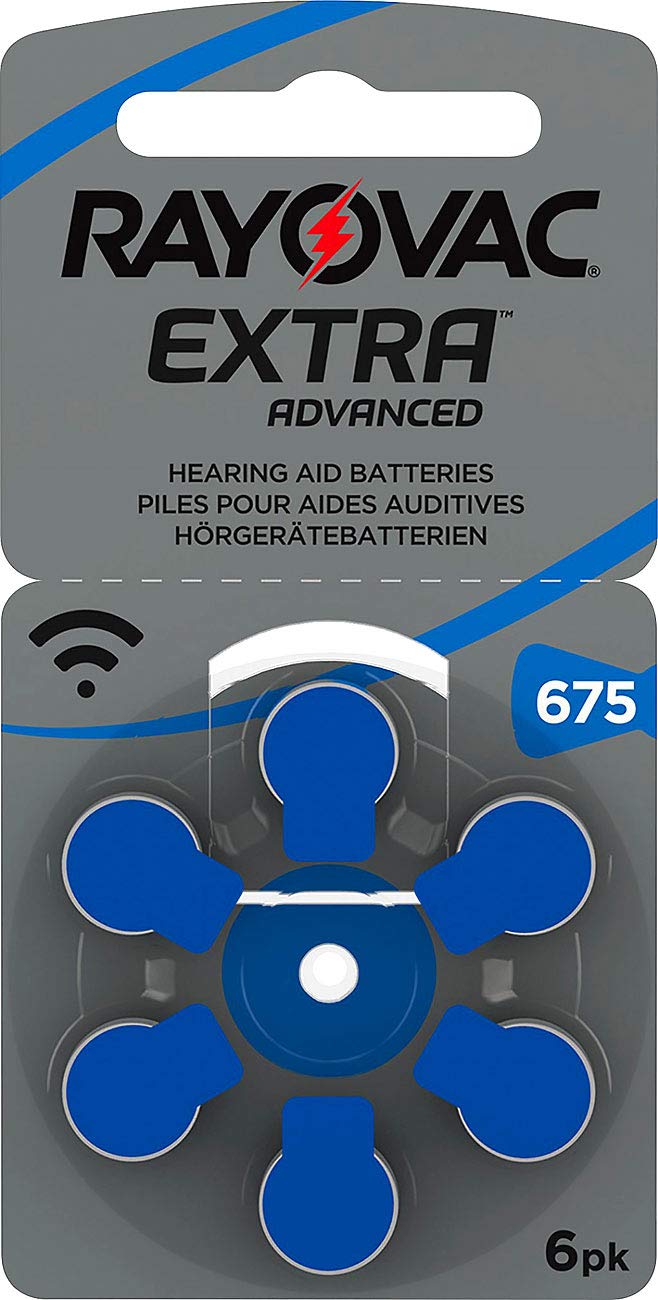 [Australia] - Rayovac 675 Extra Advanced Hearing Aid Batteries 1,45 V 640 - 5 x Pack of 6 (30 cells) 