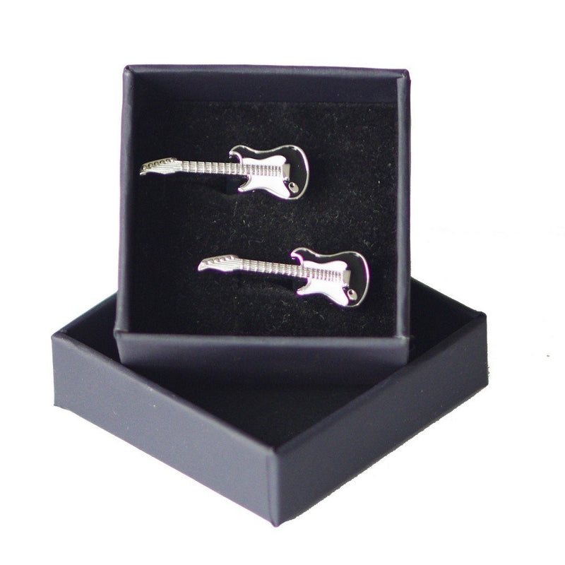 [Australia] - Salutto Men's Musical Instruments Series Cufflinks with Gift Box Guitar 