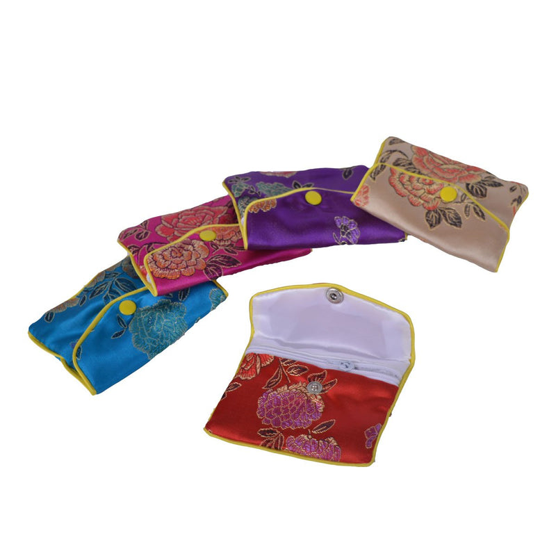 [Australia] - Baitaihem 15 Pack Jewelry Purse Pouch Gift Bags Chinese Silk Style Brocade Embroidered Bag,Multiple Colors(Medium) Medium 