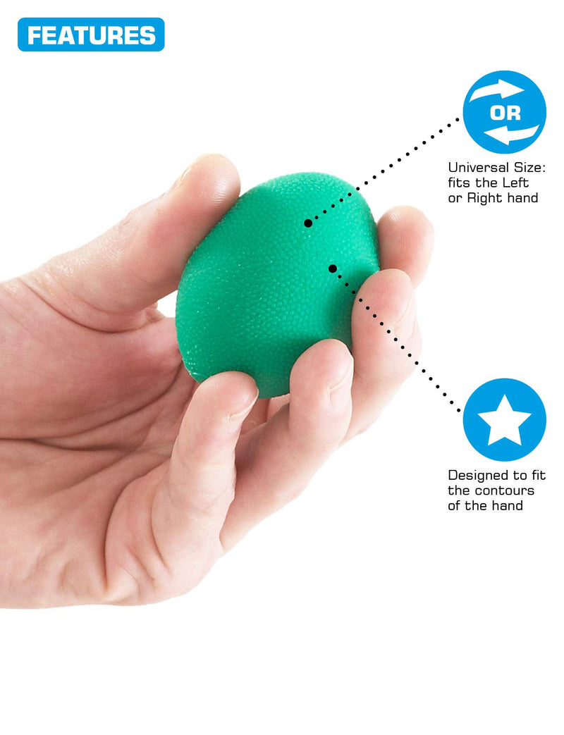 [Australia] - Neo G Hand Rehabilitation Silicone Ball - 3 Resistance Levels - Helps Improve Hand Grip, Mobility & Function, Strengthen Fingers, Hands & Wrist/Forearm – Class 1 Medical Device – Blue = Medium 