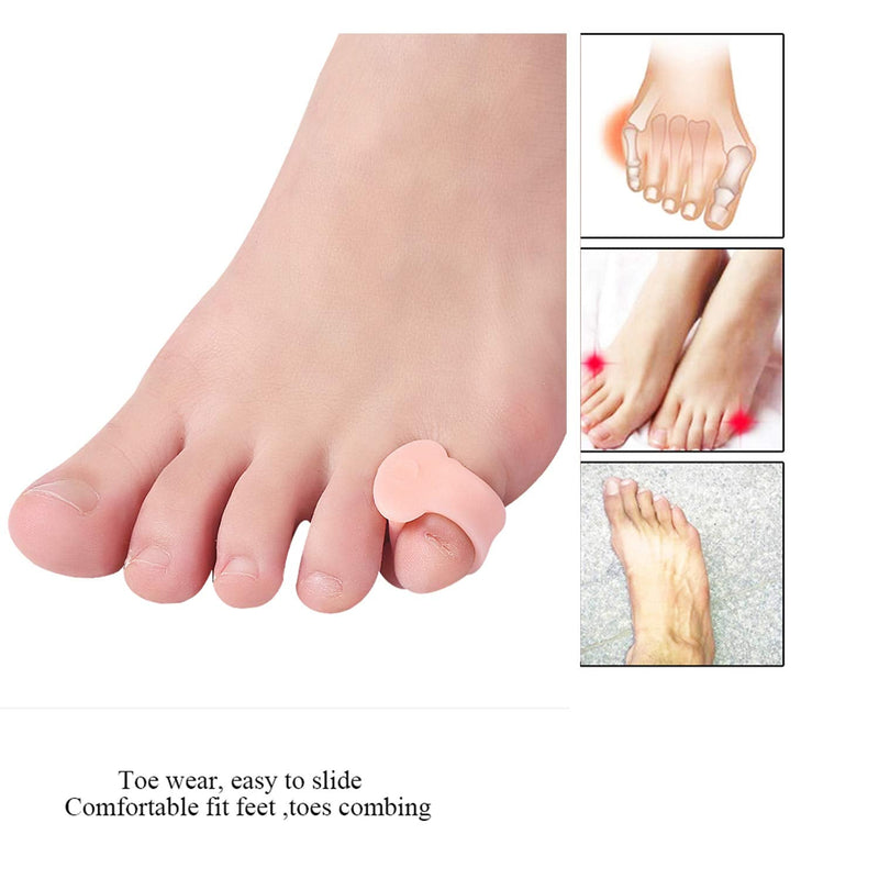 [Australia] - 10 Pcs Pinky Toe Splint, Gel Toe Separators, Little Toe Straightener Hammer Toe for Men Women Walking, Running, Overlapping, Bunion Corrector and Bunion Relief 