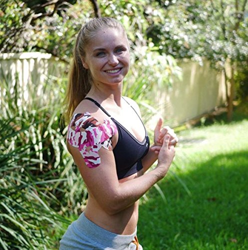[Australia] - RockTape 2-Inch Extra Sticky Kinesiology Tape 20 Pre-Cut Strips H2O Black 