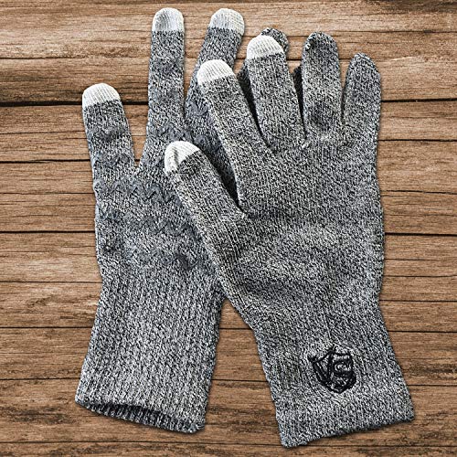 [Australia] - Vital Salveo Full Finger Touchscreen Arthritis Gloves NonSlip Carpal Tunnel-Pair-Light Grey-M Light Grey Full Finger-M 