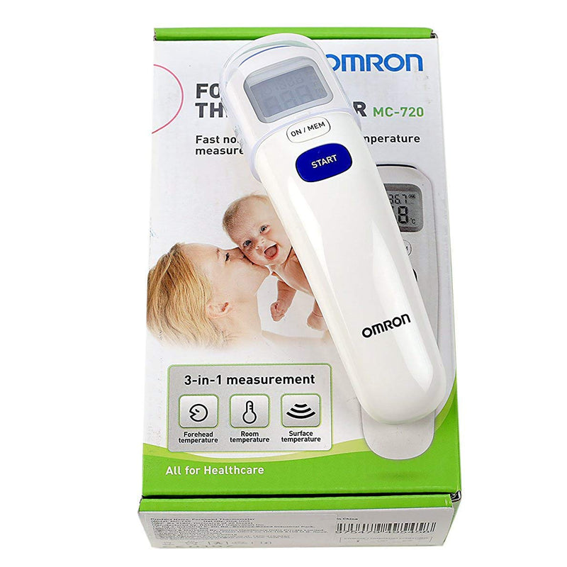 [Australia] - Omron Mc-720 Non-Contact Forehead Thermometer 
