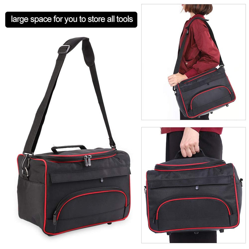 [Australia] - Hairdressing Bag, Large Storage Multi-function Portable Hairdressing Makeup Travel Home Hair Stylist Tool Bag 