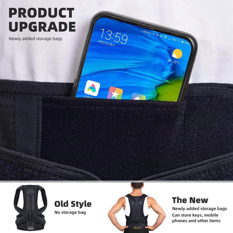 [Australia] - Upgraded ZSZBACE Back Brace Posture Corrector for Men and Women, Provides Pain Relief for Neck, Back, and Shoulders, Adjustable and Breathable, Posture Support, Improves Posture and Provides Back Support (Small) Small 