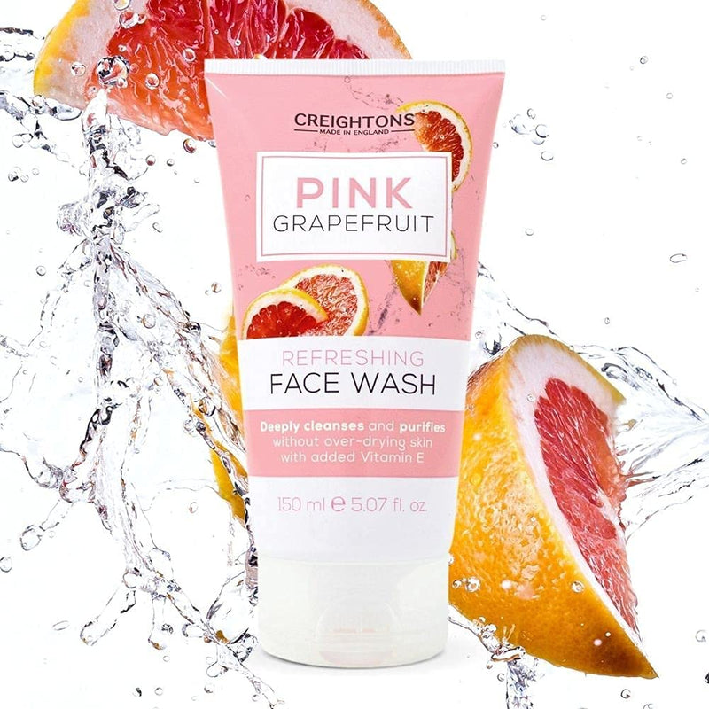 [Australia] - Creightons Pink Grapefruit Refreshing Face Wash (150ml) - Deeply cleanses & purifies without over-drying skin. With added Vitamin E. Dermatologically Tested. 