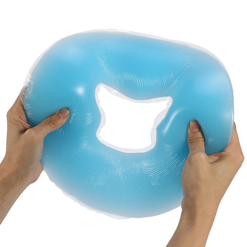[Australia] - Yosoo Health Gear Face Massage Pillow, Silicone Cradle Cushion for Massage Table, Soft Salon Spa Massage Cushion Face Relax Pillow Bolsters Beauty Care(blue) Blue 