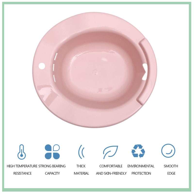 [Australia] - Artibetter 1Pc Sitz Bath Toilet Seat Hemorrhoids Postpartum Care Basin Women Wash Basin Bathtub Soaking for Postpartum Care, Hemorrhoids Recovery Pink 