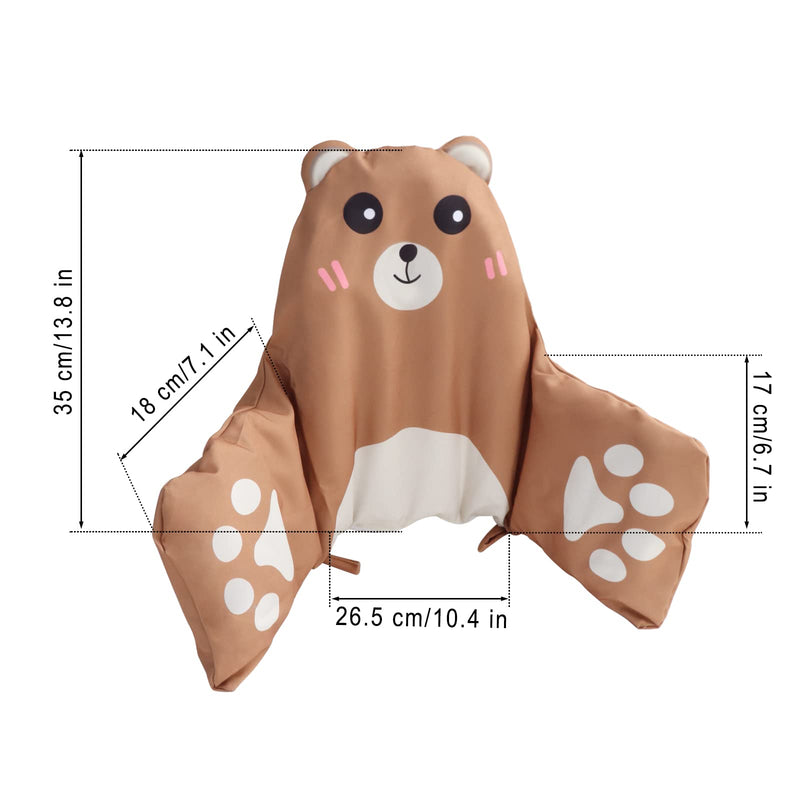 [Australia] - Cushion for High Chair, High Chair Cushion Pad for IKEA Antilop Highchair, High Chair Seat Pad, Built-in Inflatable Cushion, Soft and Comfortable, Baby Sitting More Comfortable (Brown Bear Pattern) brown bear pattern 