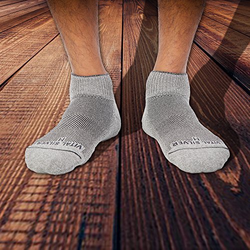 [Australia] - Vital Salveo- Soft Non Binding Seamless Circulation Diabetic Socks- Ankle Short (1 Pair) (Small) 
