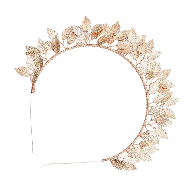 [Australia] - Minkissy Leaves Headband Greek Headband Goddess Costume Accessories for Wedding Pageant Birthday (Golden) Golden 