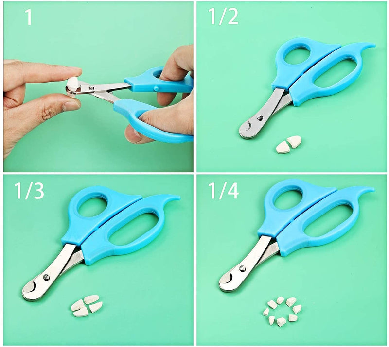 [Australia] - LATRAT Pack of 2 Tablet Dividers Scissors Pill Scissors Cutter with Stainless Steel Blade and Ergonomic Handle for Accurate Dosage of Small Large Pill Tablet 