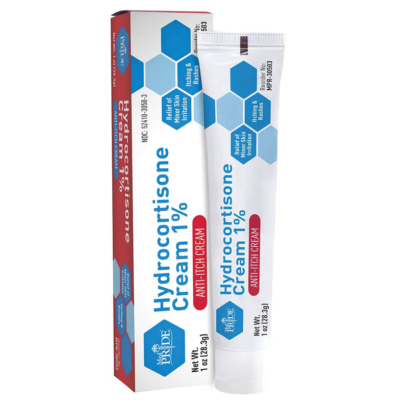 [Australia] - Medpride Hydrocortisone Cream 1%| 1 Oz Tube, Pack of 4| Anti-Itch Topical Ointment for Redness, Swelling, Itching, Rash & Dermatitis, Bug/ Mosquito Bites, Eczema, Hemorrhoids & More| First Aid Home Es 