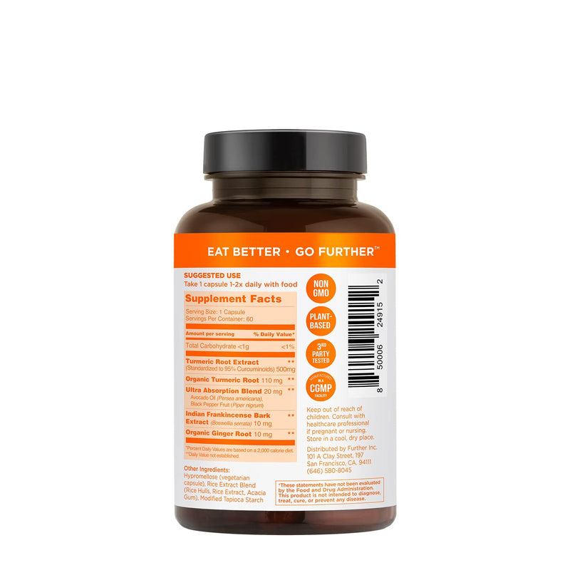 [Australia] - Premium Curcumin Turmeric Anti-Inflammatory Capsule - 30x More Powerful Than Ordinary Turmeric - 500mg Premium High Potency 95% Curcumin Supplement. Immune & Joint Support (2-Month Supply) 