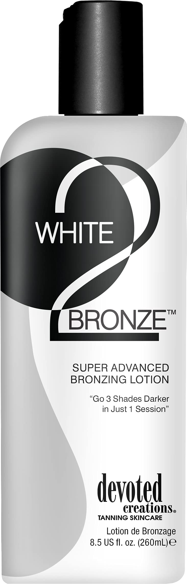 [Australia] - Devoted Creations White 2 Black Supre Advanced Bronzer Tanning Lotion, 8.5 Ounce 