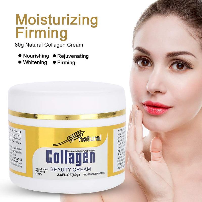 [Australia] - Natural Collagen Face Cream, 80G Skin Care Cream, Face Skin Face Cream Moisturizing Skinmoisturizer Lifting Skin, Anti-Wrinkle For Creams And Anti-Aging Day & Night 