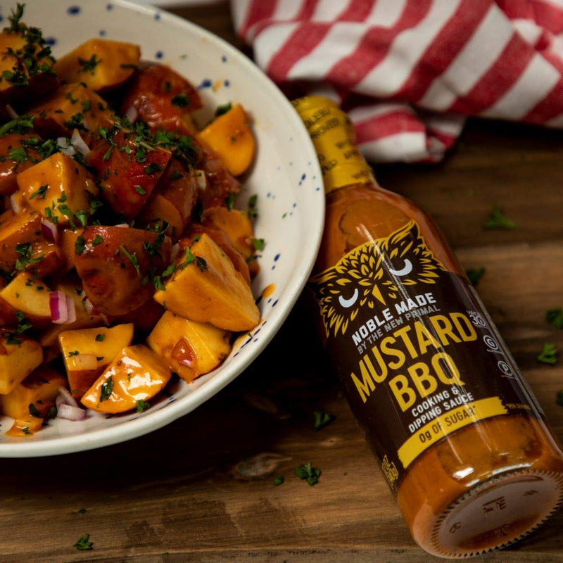 [Australia] - Noble Made by The New Primal Mustard BBQ Cooking & Dipping Sauce, Carolina Gold, Whole30 Approved, Paleo, Certified Gluten Free, Dairy and Soy Free, Keto, 12 Oz Glass Bottle (1 Count) 