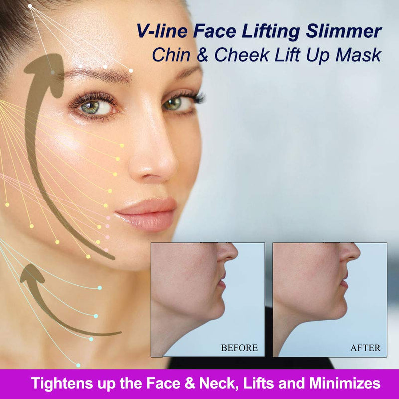 [Australia] - The Elixir Beauty Anti Wrinkle Face Slimming V Line Face Slim up Belt Band Strap, Slimming, Lifting, Small Small (Pack of 1) 