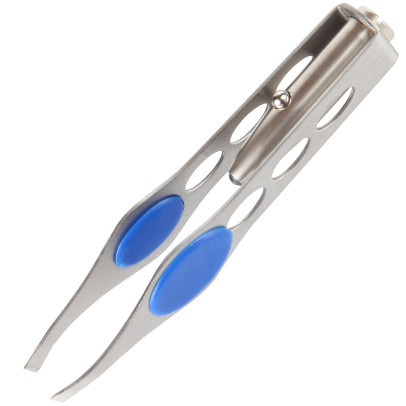 [Australia] - Trenton Gifts Stainless Steel Tweezers with LED Light for Precision Hair Removal (Set of 3) 